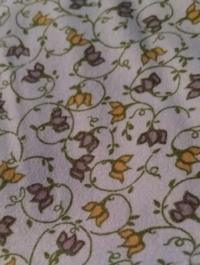 4 Yards Flowering Ferns Cotton Flannel By Northcott Studio Vintage Purple